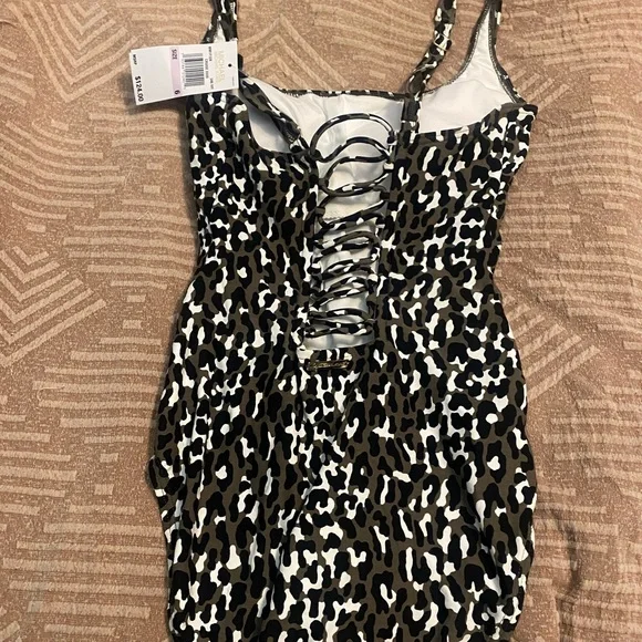 Michael Kors Leopard Print Swimsuit - Picture 2 of 3